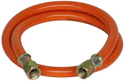CFH Gasschlauch 80 cm 1/4 VS 453 - Ersatz- und Verlängerungsschlauch für Propan/Butan, Ideal geeignet für Gasgrillgeräte und Campingkocher, DVGW zertifiziert