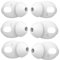 3 Pairs Ear Tips Cover+Eartips for Airpods 4, Ultra-Thin Silicone Eartips Replacement for Airpods4 Gen not Fit in The Charging Case -White