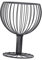CIYODO Cesta De Frutas De Hierro Con Forma De Copa De Vino Almacenamiento Multifuncional Para Aperitivos Y Postres Para Cocina Y Decoración Del Hogar Negro