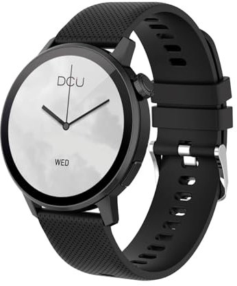 Damen-Smartwatch mit integriertem GPS und Bluetooth-Anrufen, AMOLED-Display 3,3 cm (1,32 Zoll), Sprachassistent, mehr als 130 Sportmodi, Höhenmesser, Barometer und Kompass, kompatibel mit Android