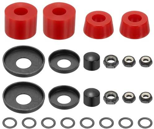 YELARXI Skateboard Bushings, Skateboard Truck Rebuild Long-Board Kit Bushings Washers Pivot Cup