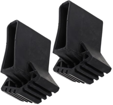 DIKACA 2pcs Black En131 Plastic Ladder Feet Covers Non-Skid Replacement Ladder Leg Mats for Extendable and Multi-Function Safety Accessories