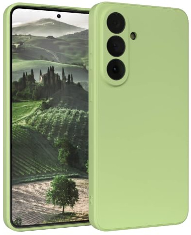 EAZY CASE - Silikonhülle für Galaxy S26 Plus Hülle Silikon Case Grün weich stoßfeste Handyhülle Schutzhülle mit Kameraschutz Dünn Premium Schutz Cover TPU Phone Bumper in Pastell Hellgrün Matt