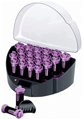 Remington Set de Rulos Fast Curls, Rulos Calientes, Acondicionamiento Iónico, Cabello Sin Encrespamiento, 20 Rulos para el Pelo: 4 Pequeños, 10 Medianos y 6 Grandes, Indicador Encendido, KF40E