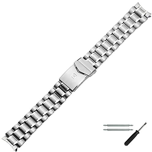 MARBURGER Uhrenarmband 18mm Edelstahl Silber - Werkzeug Montage Set 82001850020