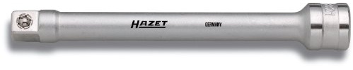 HAZET Verlängerung 8821-5, 3/8 Zoll (10 mm) Vierkant, Kugelsicherung | Antrieb 3/8 Zoll (10 mm) Vierkant hohl, Abtrieb 3/8 Zoll (10 mm) Vierkant massiv, Chrom-Vanadium, verchromt, Kopf poliert