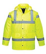 Portwest S461 Atmungsaktive Warschutzjacke Viele Taschen Innere Brusttasche | Gelb, 3XL, EN ISO 20471 Klasse 3, UPF 40+, 300D Oxford Polyester, Verdeckte Handytasche, Langarm, Reißverschluss, Wasserdicht