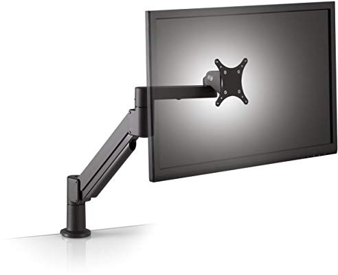 Ergotech 7Flex Single Monitor Arm, Includes Single Monitor Flex Arm for computer monitor screens & VESA adapter plate, (75x75, 100x100), Any Size Monitor within 5-17 lbs. Weight Capacity, Black
