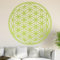 Kiwistar Blume des Lebens - Baum Wandtattoo in 6 Größen - Wandaufkleber Wall Sticker - Dekoration, Küche, Wohnzimmer, Schlafzimmer, Badezimmer (20 x 20 cm, 63_lindgruen)