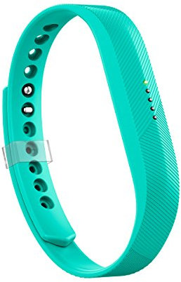 AIUNIT Kompatibles Flex 2 Band, Ersatz für Flex 2 Zubehör, verstellbares klassisches Sport-Fitness-Armband mit Metallverschluss für Flex 2 kleine große Männer Frauen ohne Tracker, C20-Blaugrün, Small