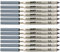 Lamy Kugelschreiber-Groraummine aus Metall, dokumentenecht, Strichbreite: M, Metallmine mit einer Strichbreite von 0,5 mm und einem Taschen Clip fr eine sichere Befestigung, Schwarz, 12er Pack