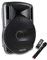 Wireless Portable PA Speaker System 800W Bluetooth 15 Woofer with Wireless Microphone, Guitar Input, LED Lighting & Rechargeable Battery for Events & Performances