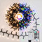 Gresonic Christmas Tree Fairy Lights 750 LED 15m/49.2ft Warm White to Multicolor Indoor, 9 Modes Timer Green Cable Wire String Twinkle, Waterproof Plug in Mains Powered for Garden Fence Decorations