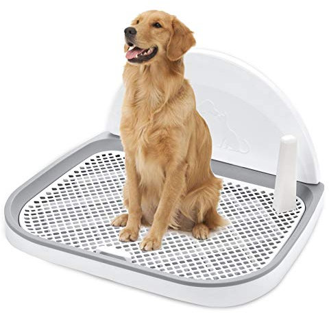 GANCHUN - Bandeja para Orinal para Perros, Inodoro de Entrenamiento para Perros de 23 x 20 Pulgadas, Soporte para Orinal para Perros pequeños y medianos