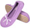 EverFoams Women's Ballerina Slippers Lightweight Comfy Memory Foam House Shoes with Stretchable Heel Design Purple 5/6 UK