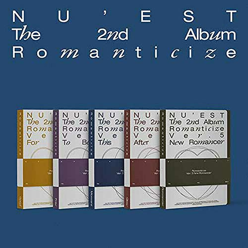 NU'EST ROMANTICIZE 2nd Album VER.4 (After Glow) CD+52p Photo Book+12p Lyrics Book +Photo Post Card(1set 6ea)+Book Mark+Photo Card K-POP SEALED+TRACKING CODE