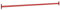Barre de retournement 125 cm Acier Rouge