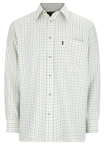 Walker and Hawkes - Chemise pour Homme - Coton/Carreaux/Manches Longues/Campagne - Entretien Facile - Vert - 3XL (48'')