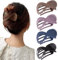 Kavya Pince à Cheveux Noir Vintage, Grande Pince Femme Epais Grosse Barrette Cheveux Fille, Antidérapante Hair Clip (4 Pcs)