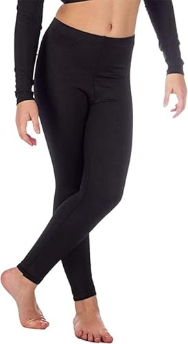 BOOM Prime Leggings de Gimnasia para Mujer, Mallas elásticas Brillantes sin pies para Ballet, Mallas Deportivas para Mujer, Gimnasio Activo, Entrenamiento, Yoga, Deportes (Negro, M/L)