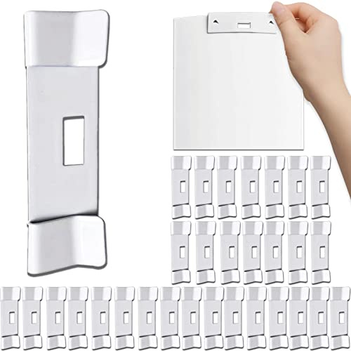 Vane Savers Vertical Blind Repair Tabs - Metal Clips for Replacement Slats, White (50)