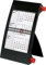 rido/idé 3-Monatskalender 2024 1 Seite = 3 Monate 11 x 18,3 cm Drehknopf: rot