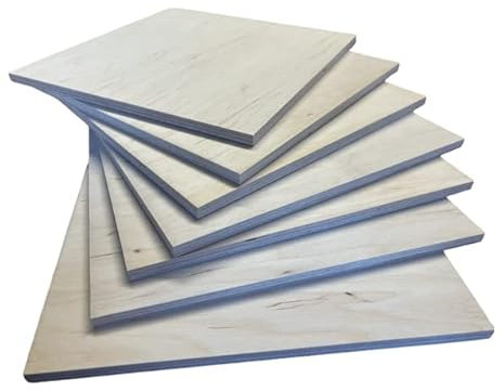 Sperrholz Birke 6mm stark in DIN A1 A2 A3 A4 A5 Laubsägeholz Bastelholz Sperrholzplatten (5 Stück DIN A3 (420x297mm))