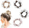 Taicols 4 Stück Kristall Perle Haargummis Damen, Perlen Haarschmuck Haarseile Starke Elastische Dehnbar Haarbänder Kristall Pferdeschwanzhalter, für Frauen Mädchen