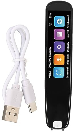 Pen Scanner, Wireless OCR Digital Textmarker Lesestift mit 2MP HD WiFi 134 Sprache, Smart Scan Sprache Sprachübersetzer Gerät für Sprachlerner Studenten Business Legasthenie