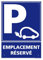Panneau Parking Voiture Électrique Emplacement Réservé Alu 2 Mm - 210 X 300 Mm Signalisation Rectangulaire Prépercée Avec Kit De Fixation Fabrication Française