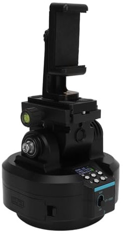 Plyisty 2.4G Wireless Tripod Head, Motorized Pan Tilt Head with 360 Degree Rotation, 2.4G Remote Control, for Tripods and Vertical Photography