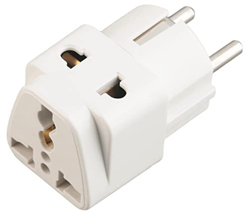 Hemobllo 16a Adattatore Da Viaggio Per Presa Europea Compatibile Con Diversi Spina Per Viaggi Europa e Uso Elettrico All Estero