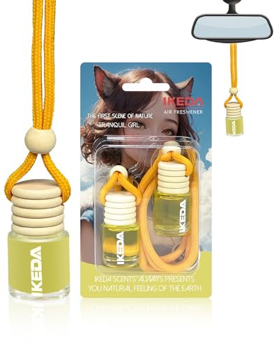 Ikeda scents Car Air Fresheners for Men | Lemon Smell Freshener with Odour Eliminator Technology Long Lasting Fragrance Accessories Perfume Diffusers