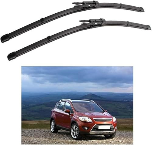 Auto Scheibenwischer für-Ford Kuga MK2 28+28 R 2013-2018, Hochwertige Wischergummi Klare Sicht ErsatzZubehör,B