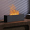 Shiawase Aroma Diffuser mit Flammeneffekt, Ätherische Öle Diffuser 200ml, Luftbefeuchter mit 2 Farbe Licht, Humidifier DuftöL Diffuser Duftlampe für Kinder, Zuhause Büro, Raumduft oder Yoga (Grau)