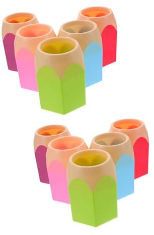OUNONA 10stücke Bleistiftförmiger Stiftehalter Teiliges Stylischer Stiftspender Für Schreibtisch Für Büro Schule Make-up Pinsel Organizer Mit Großem Fassungsvermögen