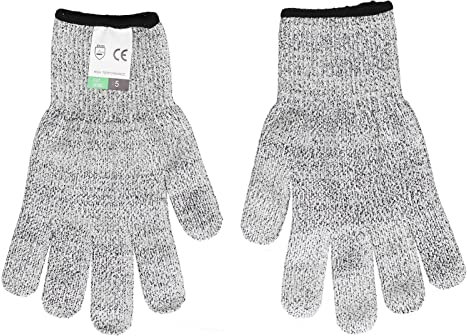 Gants De Protection Hppe Liner, Gants En Nylon Et élasthanne, Gants Résistants à L'usure, Gants Résistants Aux Coupures Pour la Cuisine, Hacher la Sculpture Sur Bois(XL)