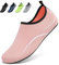 BARFULKER Badeschuhe Damen Herren Wasserschuhe Schwimmschuhe - Unisex Schnell Trocknend Aquaschuhe Leicht Strandschuhe Surfschuhe für Beach Pool Surfen Yoga, Rosa, 38 EU
