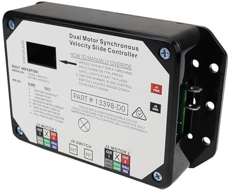 13398-DO Slide Controller, Dual Synchronous Velocity Controller V-Sync II, kompatibel mit Lippert In-Wall Slide-Out on RV, 211852