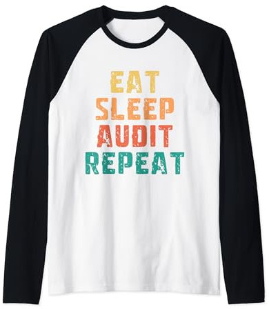 Buchhalter Eat Sleep Audit wiederholen CPA Buchhaltung Raglan