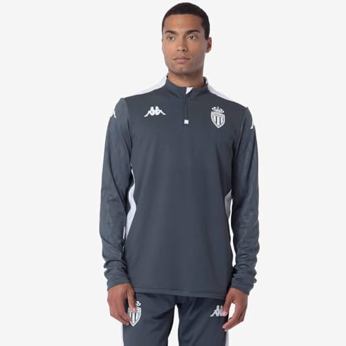 Kappa Ablas Pro 8 Monaco Sweat ASM, Herren, Größe XXL, Grau DK/Weiß
