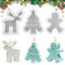 Moule en Silicone 3D de Noël - 3 Pièces pour Bougies, Sapin de Noël et DIY