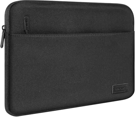 MoKo Laptoptasche 13 Zoll Kompatibel mit 13-Zoll MacBook Air M4/M3/M2/M1, MacBook Pro 14/13 Pro/Max, Wasserabweisend Laptop Hülle, Schwarz