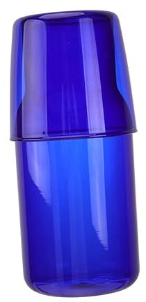 PHENOFICE Vetro Borosilicato Per Bevande Fredde Contenitore Per Tè e Ufficio Persona Colore Blu
