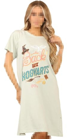 A2Z Ladies Nighties Officially Licensed Harry Potter Women Sage Nightshirt Cotton Blend Jersey Nightshirts Comfortable Breathable Night Dress Womens Night Gown Loungewear Sleepwear