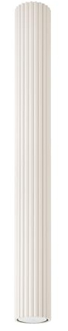 SOLLUX lighting Lampada Da Soffitto Faretto Da Soffitto In Alluminio 1 Paralume 6,5 x 6,5 x 60 cm Karbon Beige