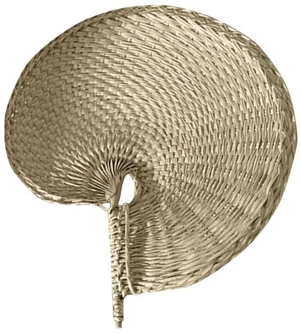 Raffia Hand Fans - Handmade Palm Leaf Straw Fans, Hand Woven Palm Leaf Raffia Fans Decoration | Eco Friendly Wedding Program Fans,