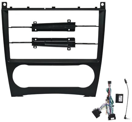 Auto Ersatz Autoradio Rahmen Kompatibel mit C-Klasse W203 CLC Klasse W203 CLK Klasse W209 9 Zoll Stereo Panel Harness Draht Stromkabel Canbus Auto Innenraum (Rame Kabel Canbus)
