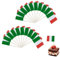 100 Stück Italien Deko Zahnstocher Flaggen,Italien Flagge Italienische Deko Cocktail Zahnstocher Fähnchen,Abendparty Fahne Italien Flags Toothpick,für Fußball Euro WM,Cupcake Topper Cocktail Party Pub