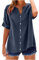 Huoghebg Leinenbluse Damen Sommer Sale Clearance, Musselin Bluse Damen Oversized Baumwolle Button-Down Leinenhemd Lässig Hemdbluse Große Größen Leinenbluse Tunika Tops Musselinbluse Langarmshirt